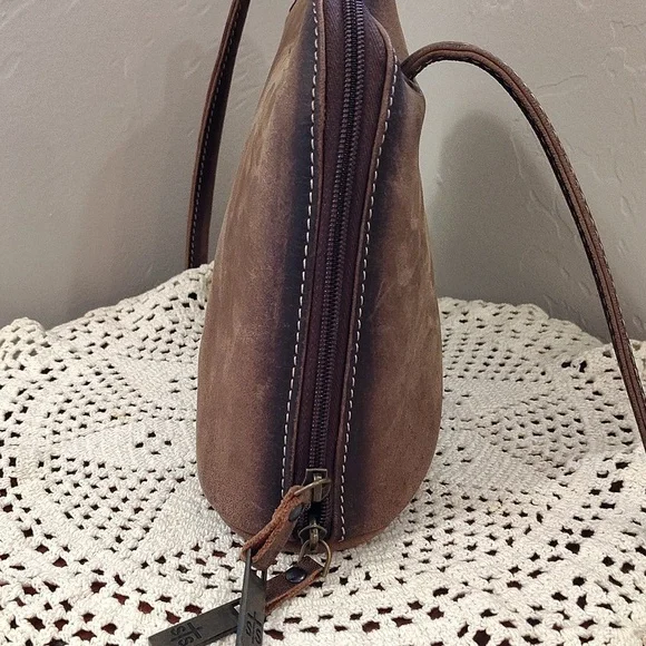 sTs Ranchwear By Carroll Baroness Weezy Crossbody Brown Leather Conceal Carry